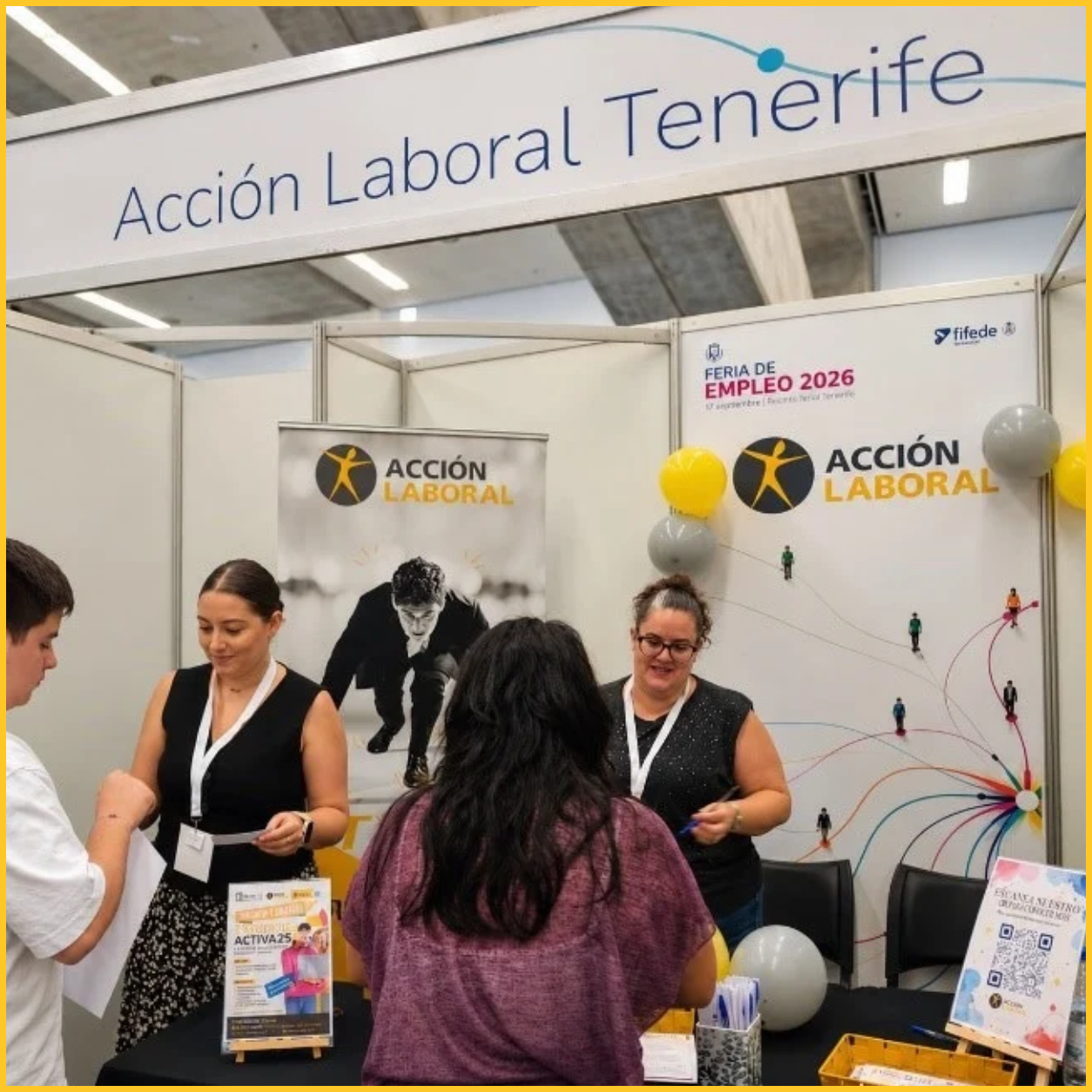 Acción Laboral Tenerife en una Feria de Empleo